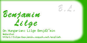 benjamin lilge business card